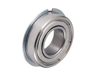 Deep groove ball bearings with locating snap ring