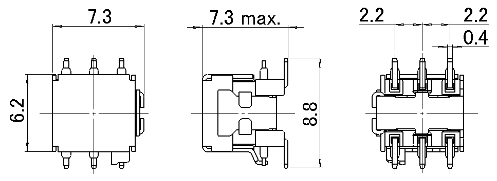 TBE-736273NR | TBE Series | Transformer for Ultra Sonic Sensor ...