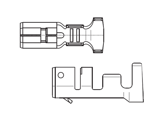 Product image of PI06C6-0*0A | Outer Lock Type 2.50mm Pitch DIP-PCB connector PI06 Series | Board to Cable Connectors
