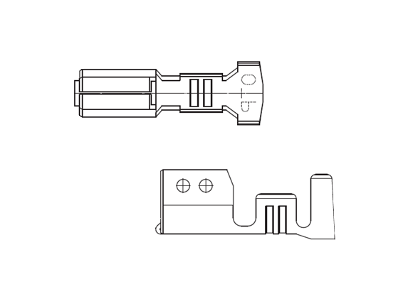 Product image of 711612-2M | 3.96mm Pitch DIP-PCB connector PB02 Series | Board to Cable Connectors