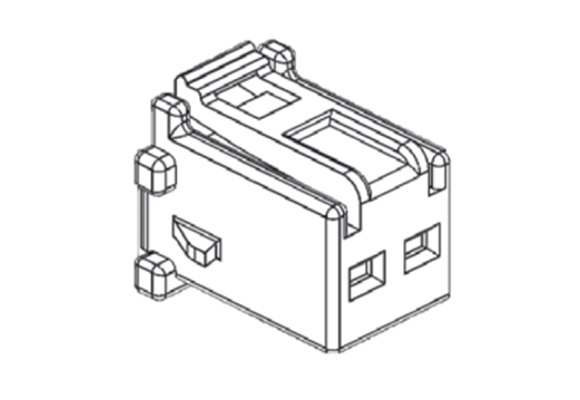 Product image of TS80H6-02G0 | 2.50mm Pitch connector for automotive applications TS80 Series