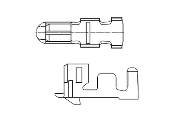 Product image of 704152-2M | 1.50 mm Pitch DIP-PCB connector PI28 Series