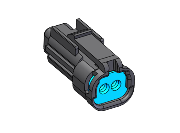 Product image of CA01A6-()()B0-0＊ | CA01 Series | 2.00mm Pitch Waterproof Connector | Waterproof Connectors