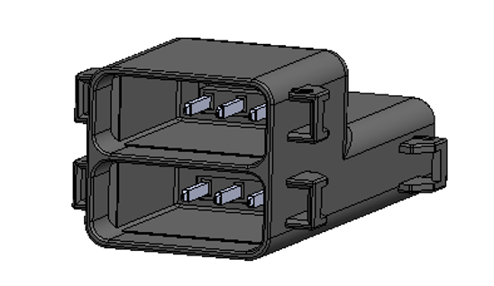 Product image of CK01A6-04*A | CK01 Series | 4.40mm Pitch Waterproof IDC Branch Connector