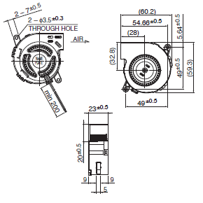 06023GS（Three Phase） | DC blower fan motors | MinebeaMitsumi 