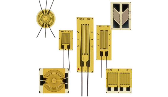 Strain gages for transducers