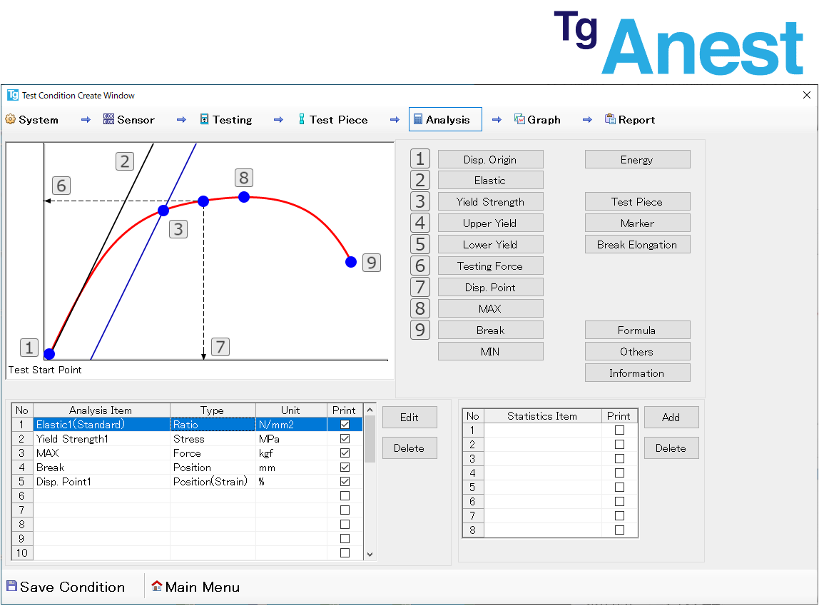 Product image of Data processing software TgAnest TgAnest logo | Tensile and Compression Testing Machine