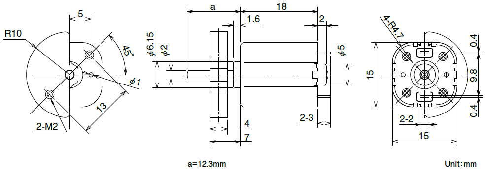 SE15H0STTS 振動モーター | 振動モーター | DCモーター[ブラシ付