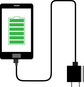 スマートフォンのUSBコネクタ