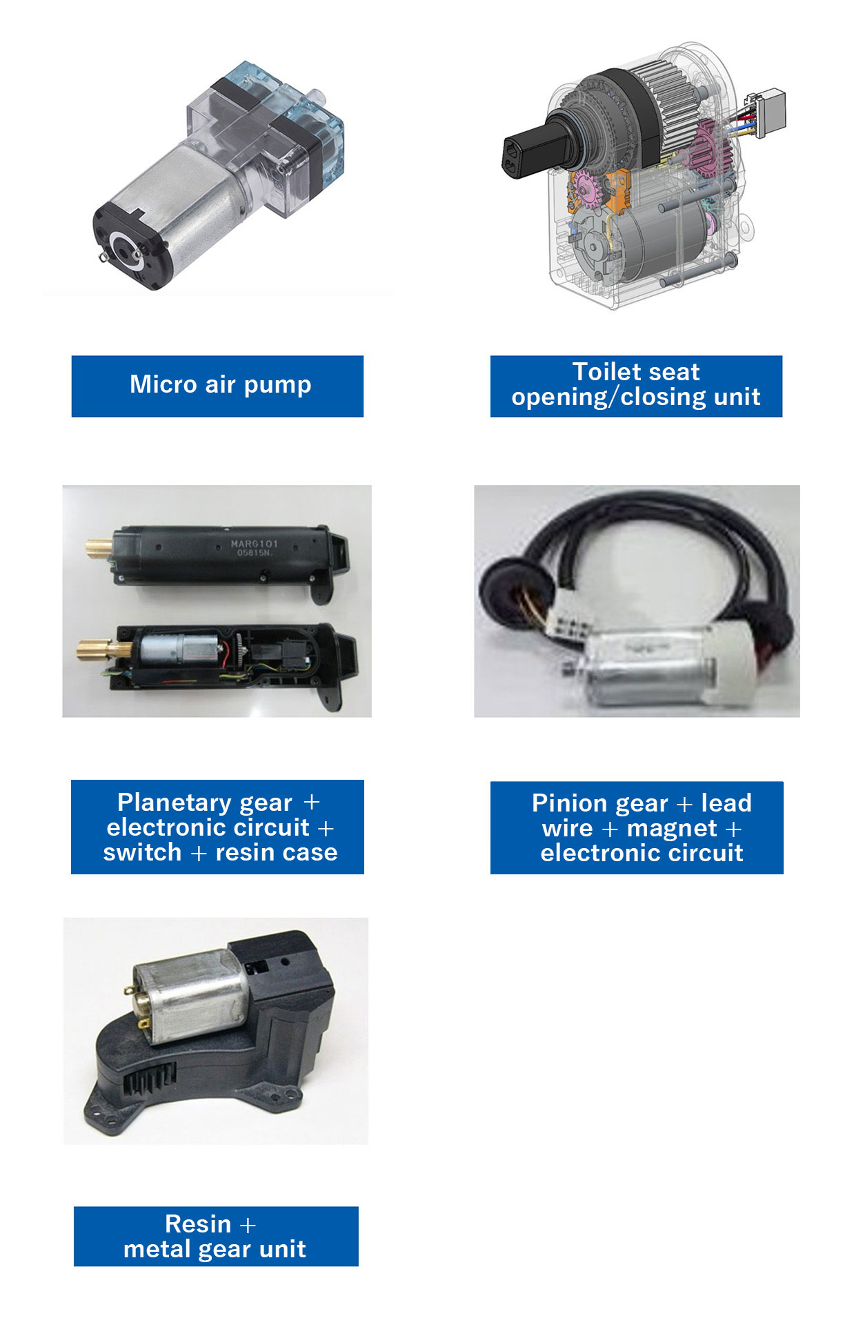 Other available DC motors